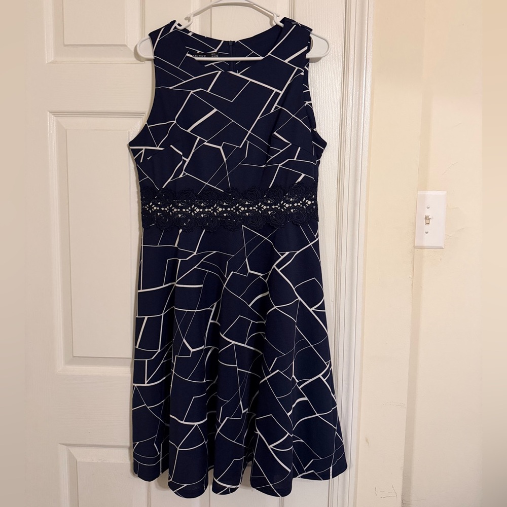 HOMEYEE Geo Print Dress 2XL - Picture 2 of 7
